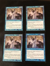 Undo MTG X4 Visions Ex Condition See Front/back Pics