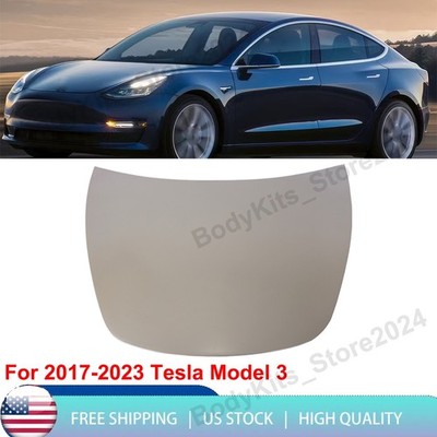 Front Hood Panel Aluminum For 2017 2018 2019 2020 2021 2022 2023 Tesla Model 3