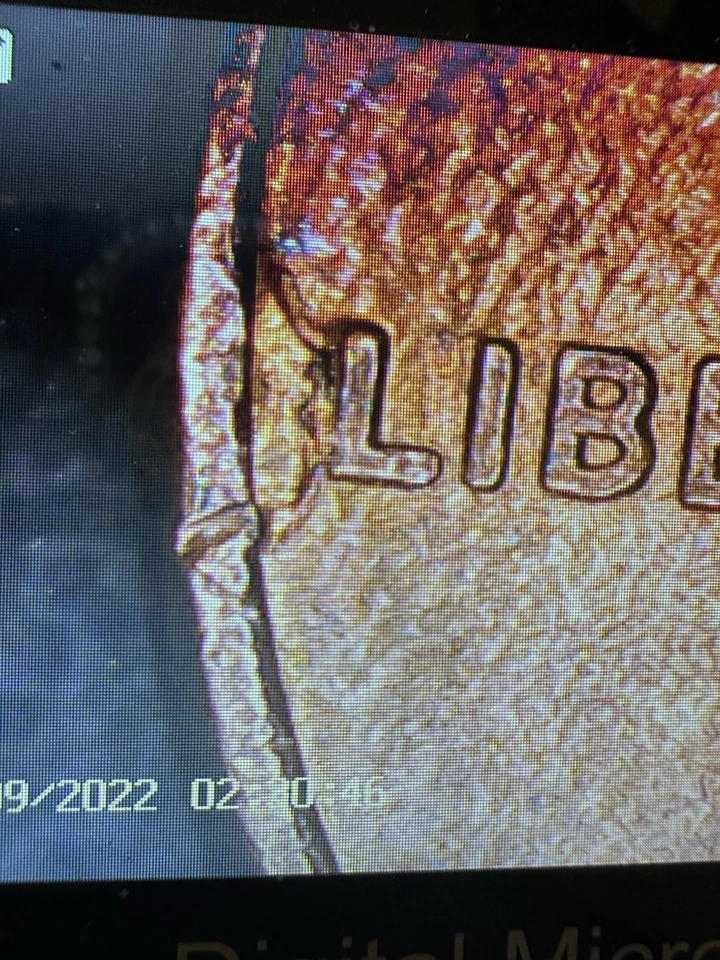 1992 P Penny, Plating Error - Before “L” From Liberty, Actual Coin - Image 3 of 4