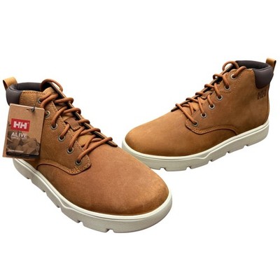 Helly Hansen Pinehurst Leather Boots Mens 11 Honey Wheat Waterproof Sneaker