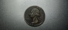 1951 P Washington Quarter Silver Toned Black