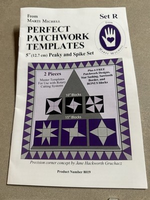 Marti Michell Perfect Patchwork Template Set R 5 Peaky and Spike Set 8019