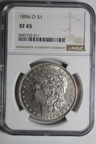 1896 O Morgan Silver Dollar XF45 NGC #011