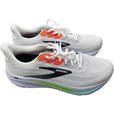 Brooks Ghost 17 Running Shoes Men's 10 D Medium Gray White 1104421D112 Excellent
