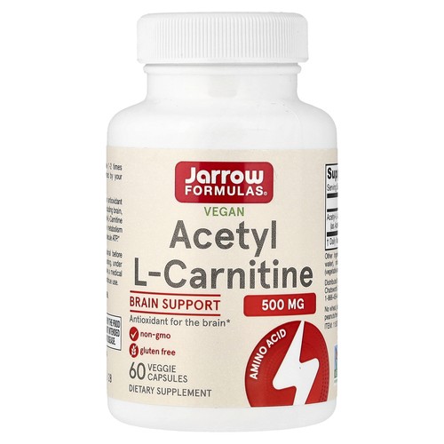 Vegan Acetyl L-Carnitine, 500 mg, 60 Veggie Capsules