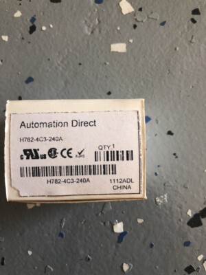 AUTOMATION DIRECT H782-4C3-240A ICE CUBE CONTROL RELAY HERMETICALLY SEALED LOT