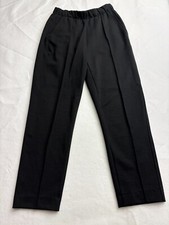 Everlane Pant Stretch Elastic Waist Slacks Black Drawstring Women Size XS 139393