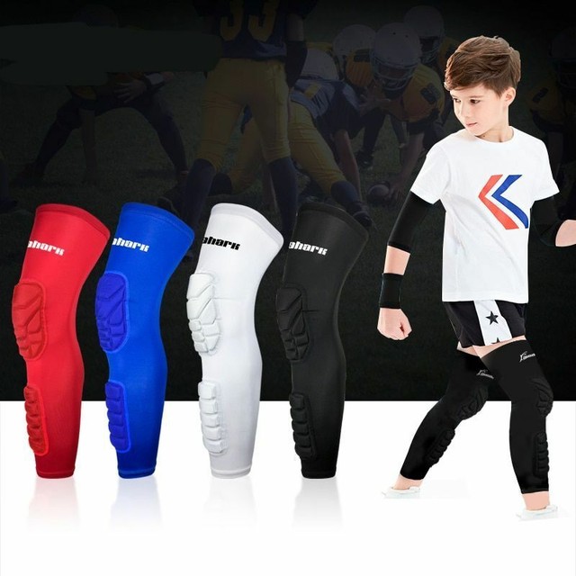 Kids Compression Sports Long Kneepad Leg Sleeve Teenagers