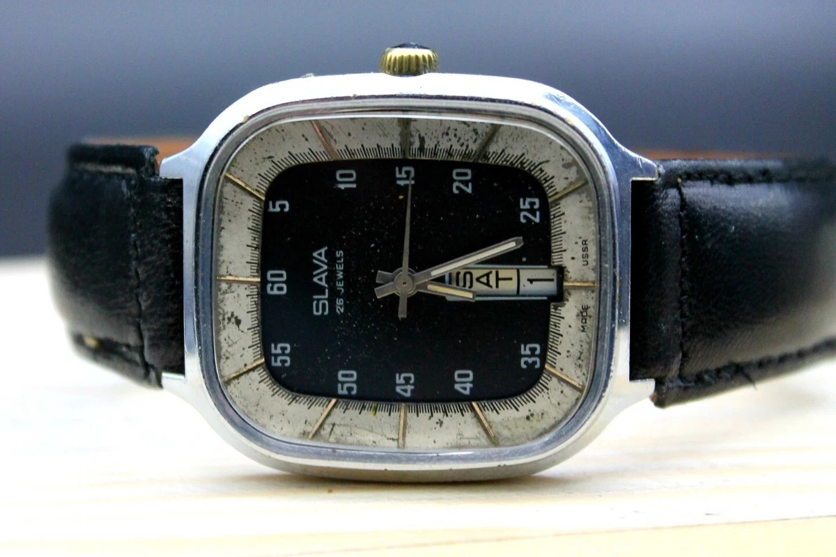 RARE ORIGINAL SLAVA MEDICAL WRIST Watch SOVIET USSR UKRAINE