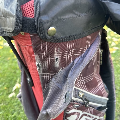 OGIO Golf Carrying Bag 15 Way Uniter Club Management System Red Black Plaid-Read - Picture 7 of 15
