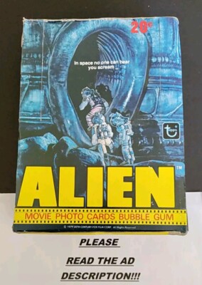 ALIEN TRADING CARDS FULL BOX 36 UNOPENED WAX PACKS TOPPS 1979 VINTAGE 