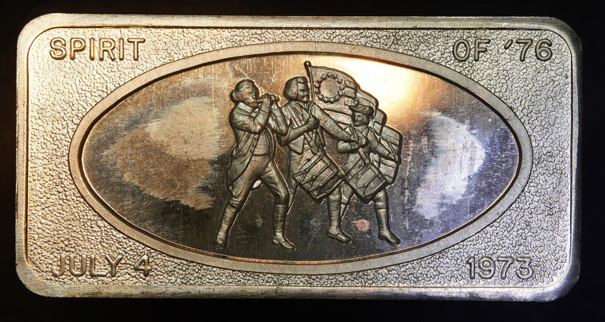 1973 Patrick Mint San Francisco Spirit of '76 1oz 999 FINE Silver