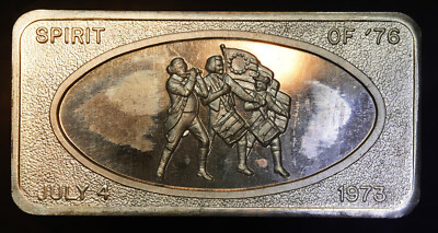 1973 Patrick Mint San Francisco Spirit of '76 1oz 999 FINE Silver