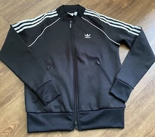 adidas Original SST Black Track Jacket Small