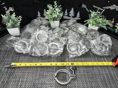 30 QTY! BULK LOT-  DIXON 200 2  STAINLESS STEEL CLAMP HEAVY DUTY SANITARY CLAMP
