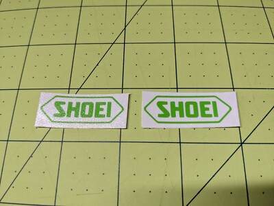 Shoei Helmet Decal PAIR Vinyl Sticker Graphics Logo Racing