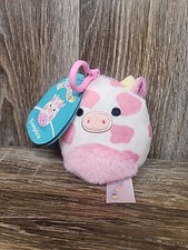 Squishmallow Evangelica 3.5  Valentines Clip Cow 2023 Stuffed Plush NWT