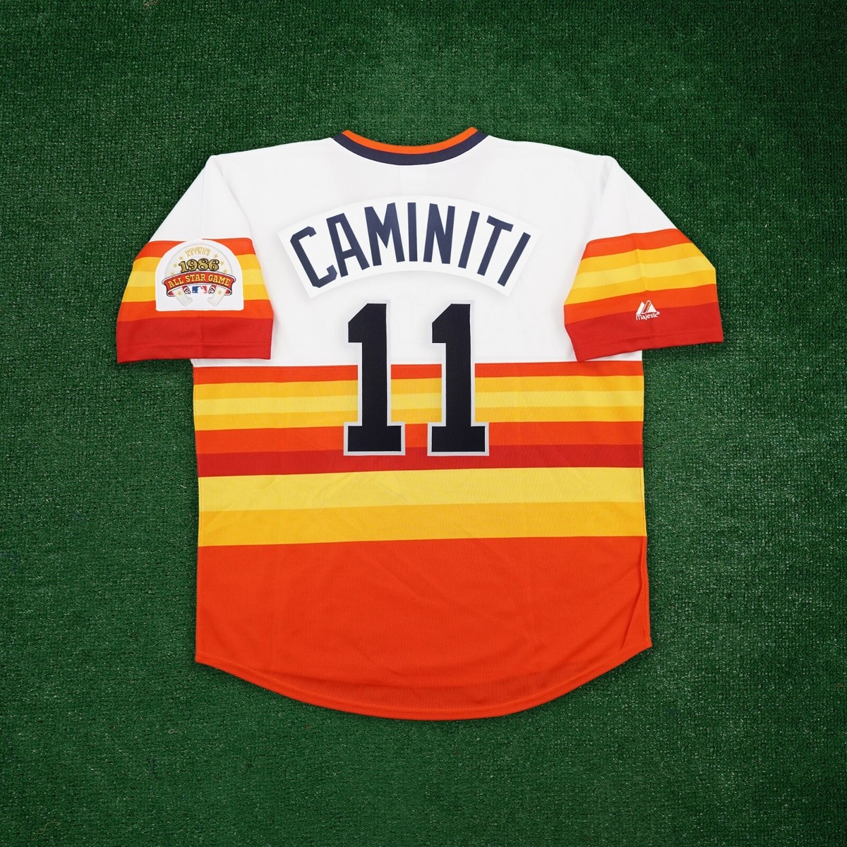 Ken Caminiti 1986 Houston Astros Rainbow Cooperstown Jersey w/ All