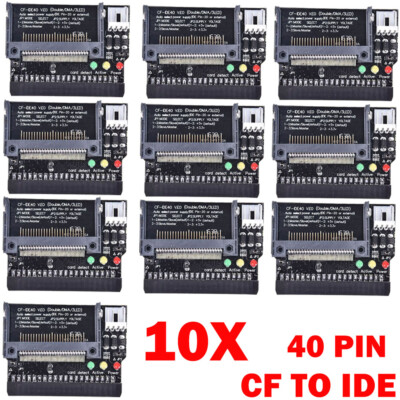 10PCS Compact Flash CF to 3.5 Female 40 Pin IDE Bootable Adapter Converter Card