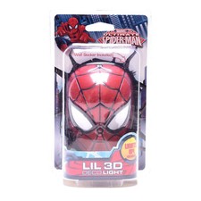 Marvel Avengers Mini Spider Man Head Room Decor 3D FX Wall LED Night Wall Room