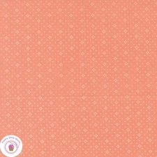 Moda EYELET  20488 68 Coral Orange Pindot Floral FIG TREE Quilt Fabric