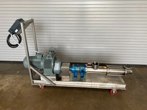2019 L&B 316L Stainless Single Screw Progressive Cavity Pump #4, 10 HP