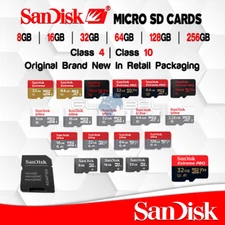 SanDisk MICRO SD Card 4/8/16/32/64/128 GB Memory Extreme Pro lot Ultra Original