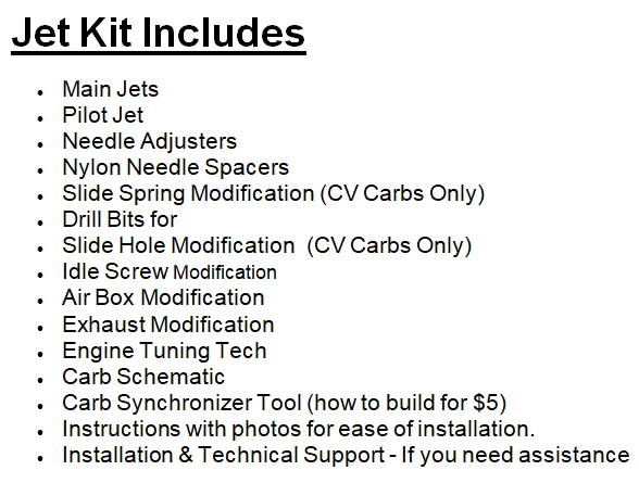 Suzuki DR650S DR 650 S SE Custom Mikuni CV Carburador Etapa 1-2-3 Jet Kit Foto 4 de 4