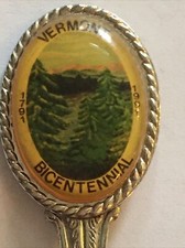 Vintage Souvenir Spoon US Collectible Vermont...