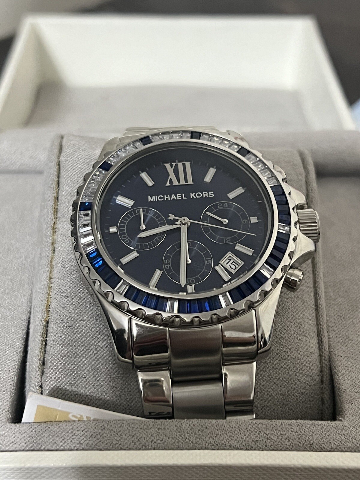 Michael Kors Everest Watch- Blue/silver (NEW WITH TAGS)