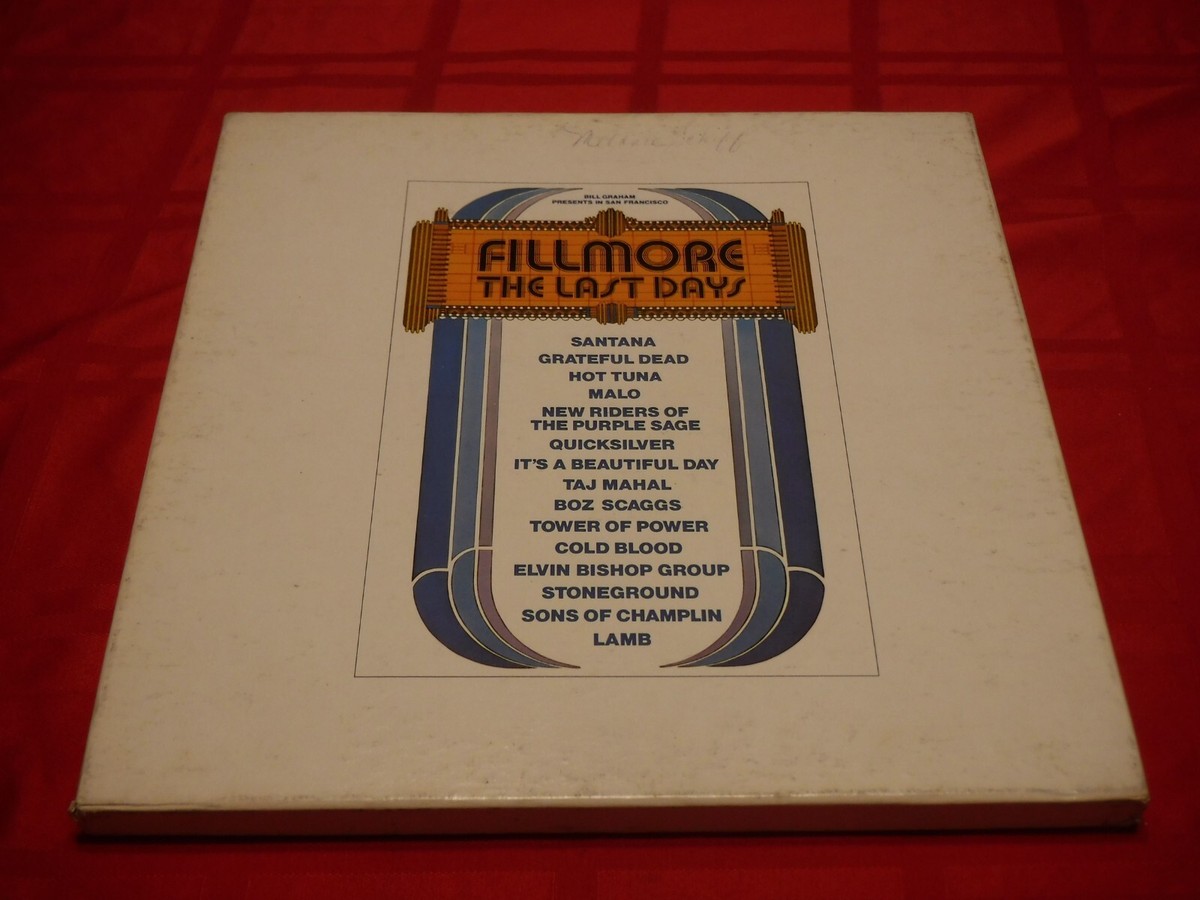 Fillmore The Last Days Z3X 31390 1972 3x LP Live Santana