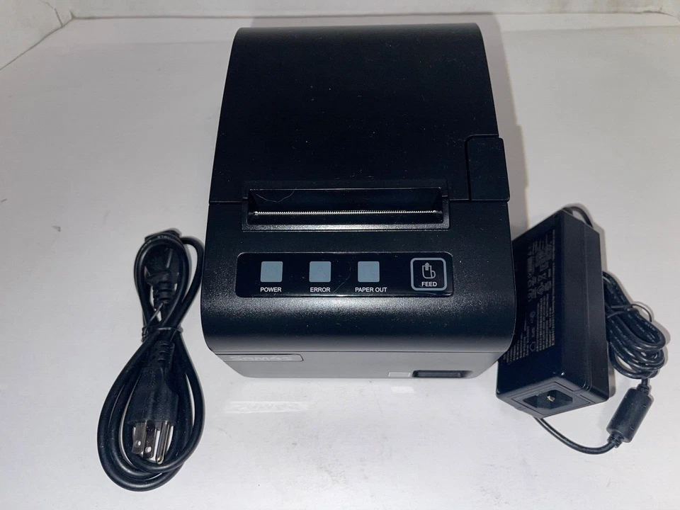 Impresora térmica de recibos Sam4S ELLIX 30S POS con fuente de alimentación PROBADA Foto 4 de 4