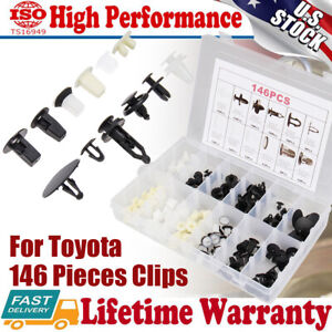 For Toyota Door Trim Panel Retainer Push Pin Fender Hood Bumper Body Clip 146pcs