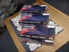Three (3) Boxes Ansell Microflex CobaltX Exam Gloves MEDIUM N212 Blue, Non Latex