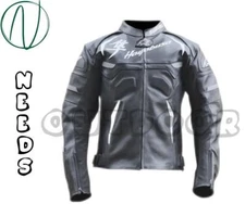 SUZUKI HAYABUSA LEATHER RACING JACKET ARMOR PROTECTED CE APPROVED FOR MEN BIKER