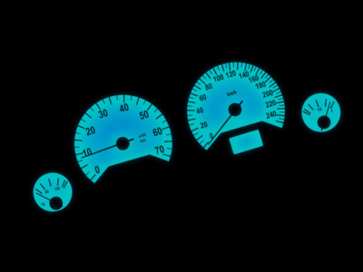 Letronix LED speedometer lighting white blue red Opel Astra G Zafira a Corsa C P&P