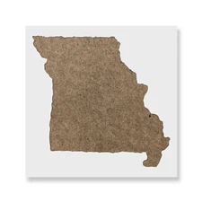 Missouri State Stencil - Durable & Reusable Mylar Stencils