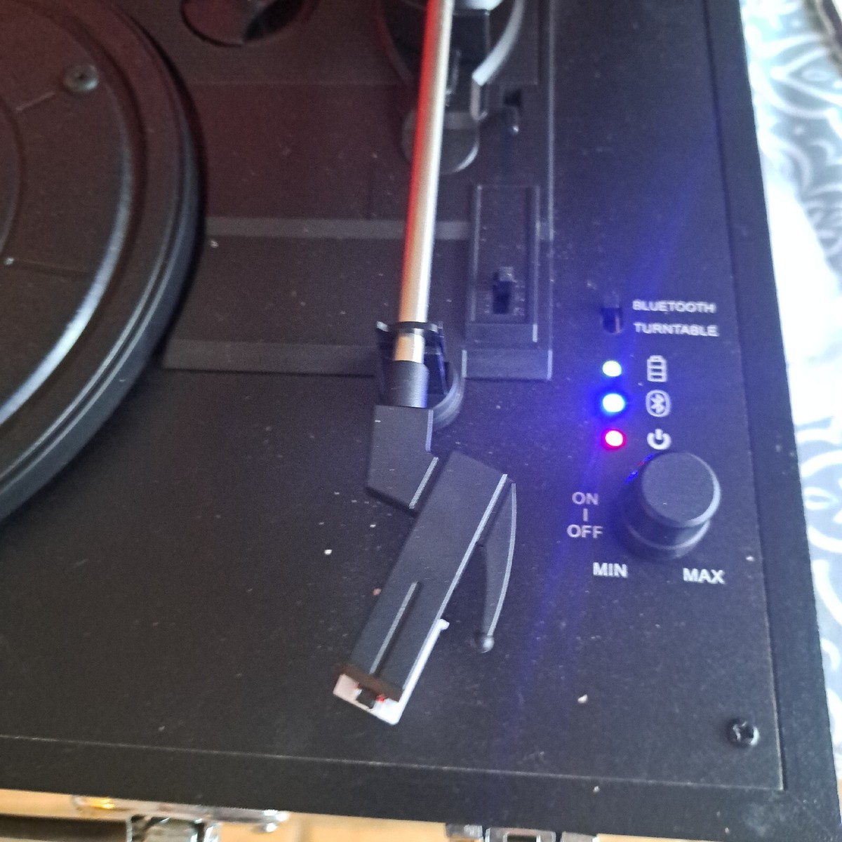 Sharper Image Portable Wireless Bluetooth Turntable Record Player with  Speaker