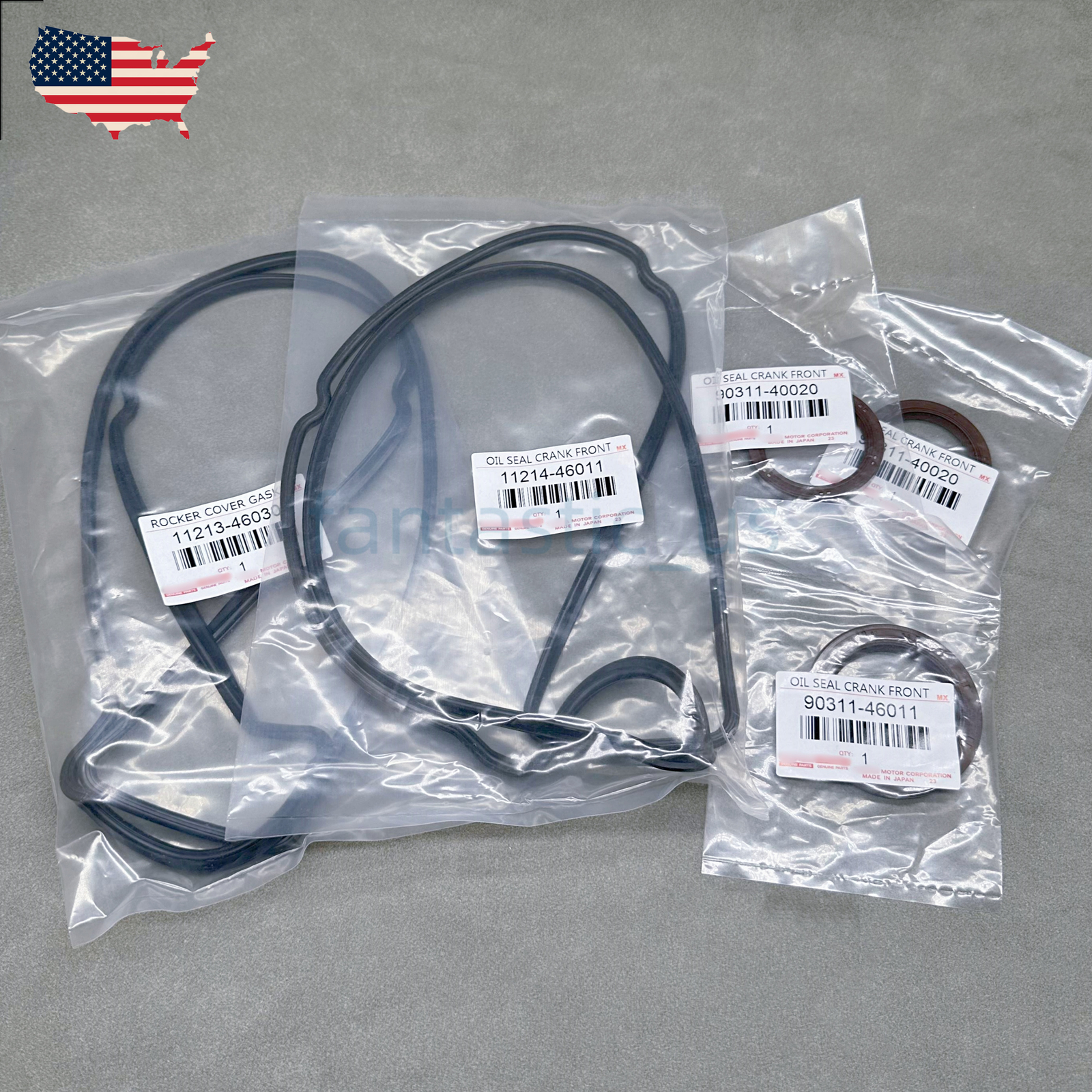 OEM For Toyota Lexus GS300 & IS300 Valve Cover Gaskets W/ Crank And Cam