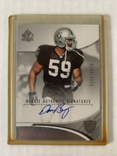 2006 Upper Deck SP Authentic Darnell Bing Auto Rookie /1175 USC Oakland Raiders