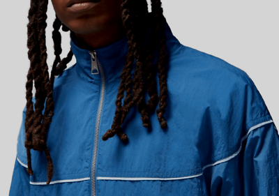 Nike Jordan Men's Blue Essential Statement Warm-Up Jacket DV7624