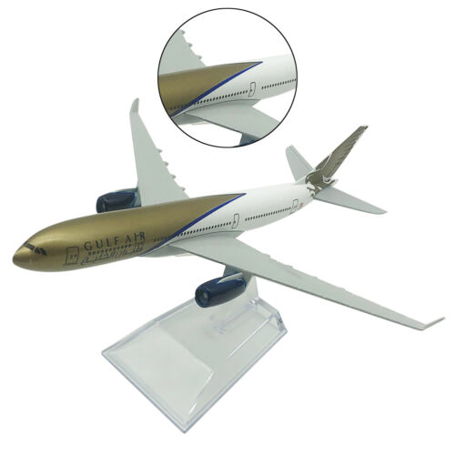 1:400 Scale 16cm GULF A330 Airplane Model With Base Alloy Aircraft Plane Decor - Picture 6 of 9