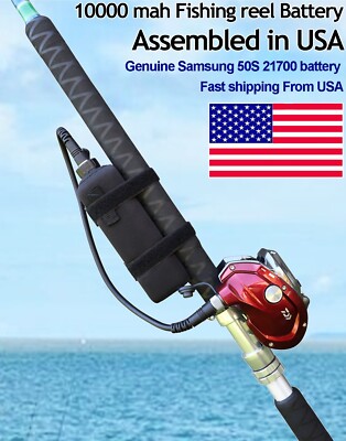 5000/9800/10000 mAh Daiwa/Shimano Electric reels battery Assembled in USA