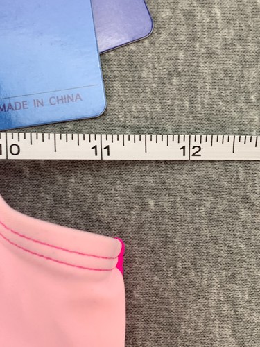 Mienqe Cross Front Silky Bikini Swimsuit Top Girls Medium Two Tone Pink Cute - Picture 11 of 14