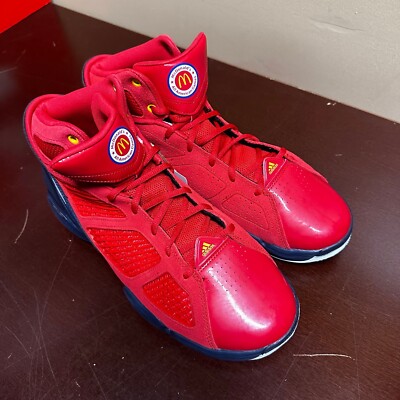 Adidas Mens Red Adizero Rose 1.5 Restomod McDonald\'s All-American Sneaker Sz 13 Adidas Mens Red Adizero Rose 1.5 Restomod McDonald main image 2