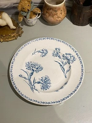 Plat rond Décor Oeillet De Lunéville Terre De Fer - Photo 1/4