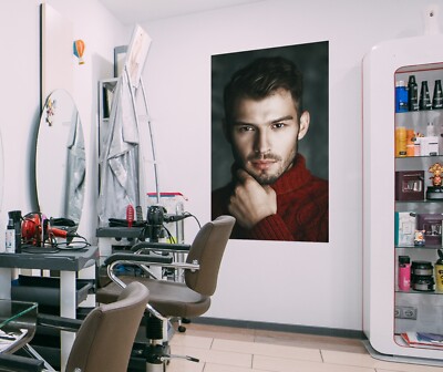 3D Star A191 Hair Cut Salon Barber Shop Wall Stickers Vinyl Wallpaper Murals Ann