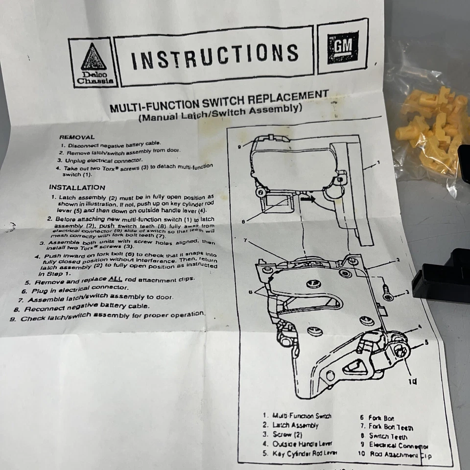 GM 22143725 Genuine OEM Cadillac Venture Aurora Silhouette Door Lock Switch - Image 4 of 4