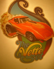 CHEVROLET THE VETTE SET VINTAGE 1970's MUSCLE CAR IRON ON TRANSFER NICE B-20