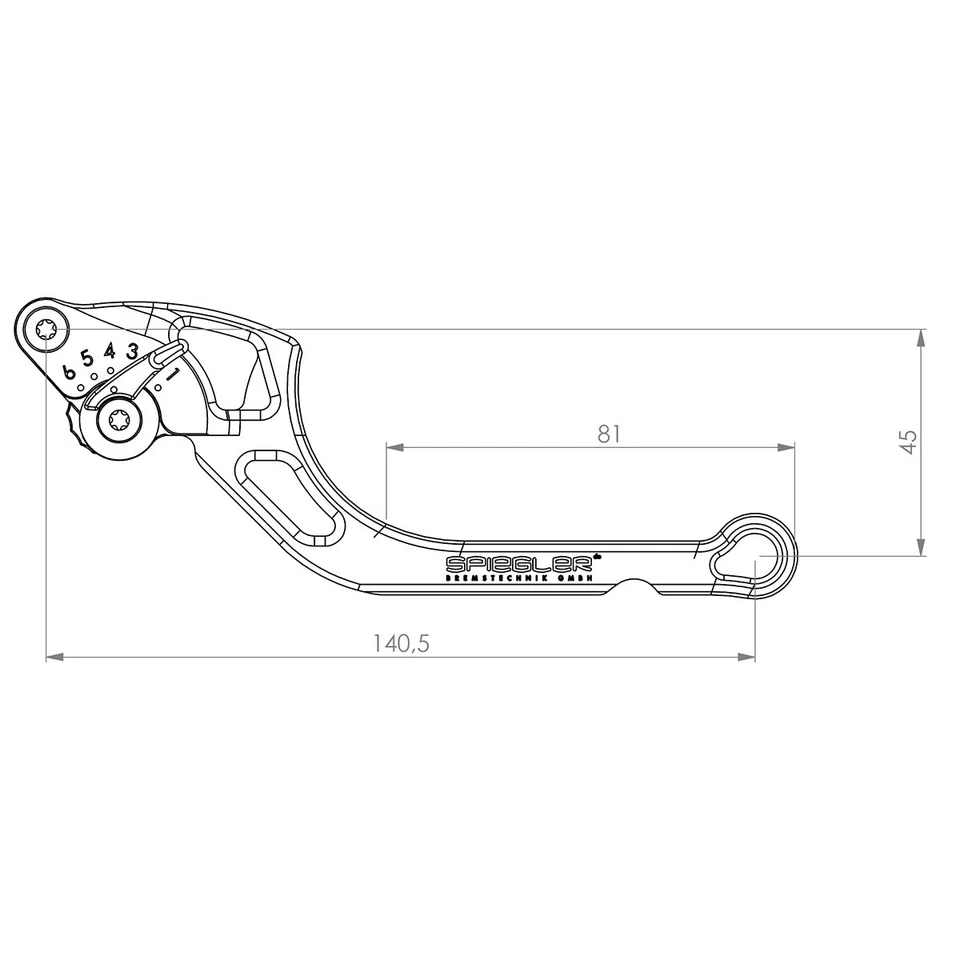 Palanca SPIEGLER TUSKER APRILIA RSV 1000 R Mille (RP) 2001 - 2003 Foto 4 de 4